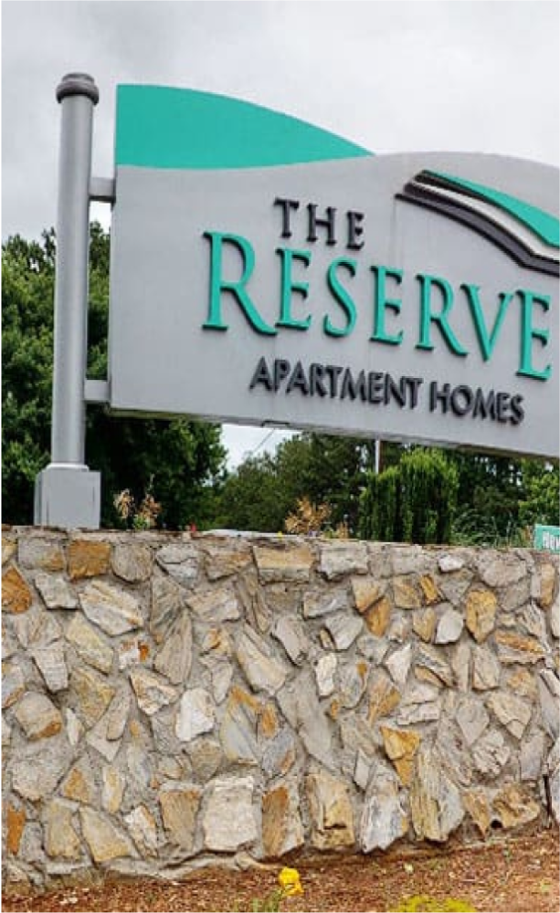 The Reserve at sweetwater creek austell ga apartments sign